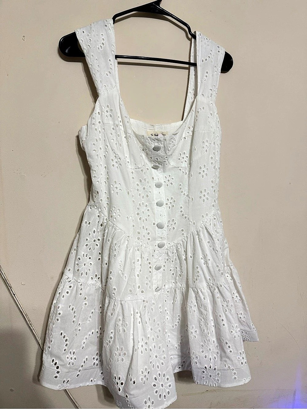 Mini Dress in White Size Medium NWT